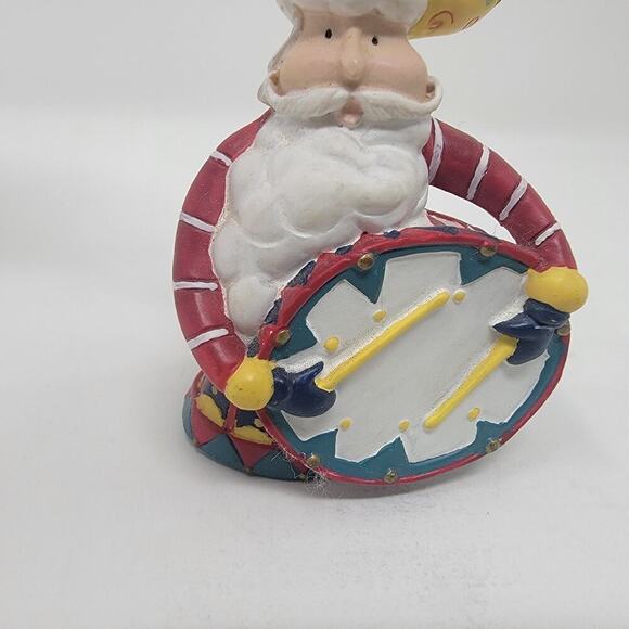 Avon Santa Tune Drum/Drummer Boy Vintage Christmas Ornament Hand Painted 1998 - Picture 3 of 9